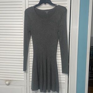 Grey sweater dress